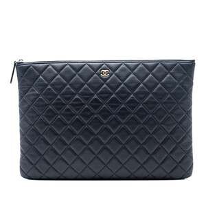Chanel O Case Clutch Quilted Lambskin #251417C96B